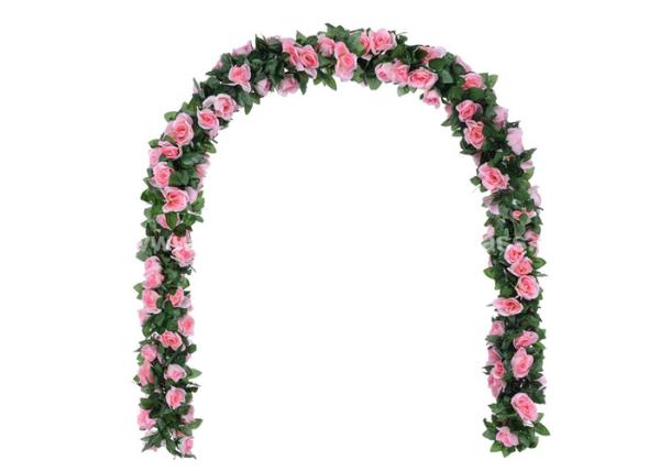 Buy cheap Rose Vine Artificial Silk Flower Wedding Arch 3m 3.5m 4.5m from wholesalers