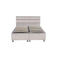 Buy cheap Winged Upholstered Gas Lift Storage Bed Frame Tufted Velvet Fabric Headboard product