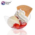 Eco friendly BPA free disposable PS plastic clear 60ml sauce dishes