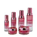 Empty Container Electroplated Pink Gradient Glass Cream Jar Wholesale Factory