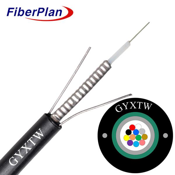 Buy cheap Multi Mode 4 6 8 12 Core GYXTW Duct Steel Tape Armored Fiber Optic Cable from wholesalers
