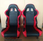 Adjustable Race Car Seats Blue Pvc Seats Single Adjuster And Single Slider