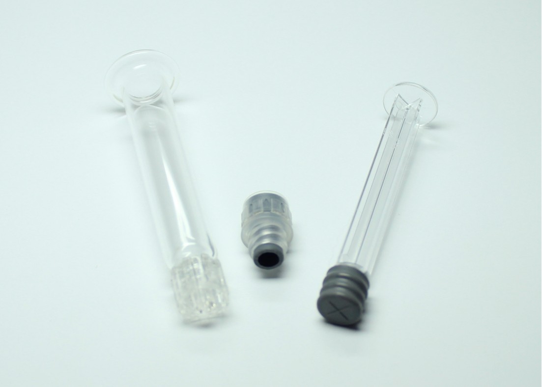 2.25ml Glass Prefilled Syringes With Luer Lock Rigid Cap ISO Certificated