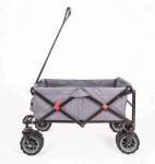 80KG Large Capacity Collapsible Beach Wagon 8" PVC Wheel Rotates 360 Degree