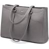 Buy cheap LAPTOP TOTE BAG FOR WOMEN 15.6 INCH WATERPROOF LEATHER COMPUTER BAGS BUSINESS OFFICE WORK BRIEFCASE BLACK from wholesalers