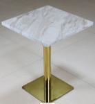 SS304 Square Marble Hotel Coffee Tables 750mm Height For Living Room