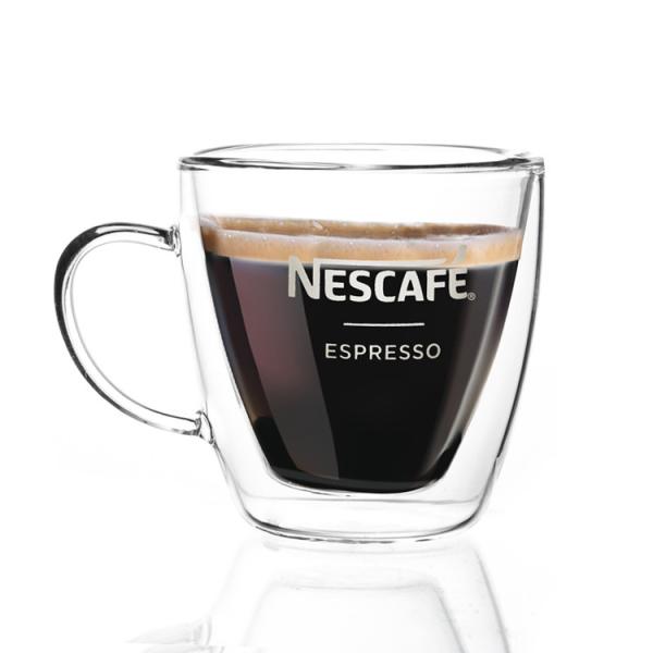 Quality Wholesale Thermal Insulation Clear Glass Coffee Decal Custom Glass Double Layer for sale