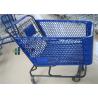Buy cheap 180L Pure Plastic Shopping Carts With Wheels , Custom Small Plastic Trolley from wholesalers