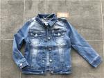 Fashion Kids Denim Jacket Button Through Stretch Light Wash Trucker Jacket