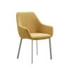 Buy cheap 490MM Fabric Upholstered Dining Chairs 560*610*845MM Various Colors from wholesalers