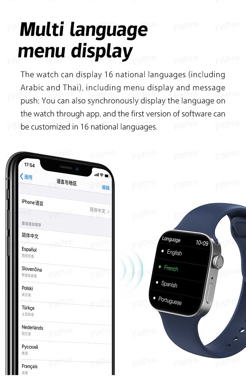 T500 Pro SIM Waterproof Android Watch Support Social APP Message Reminder