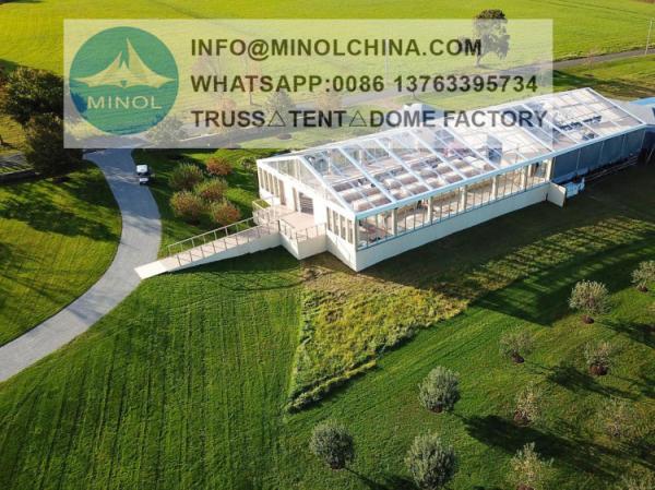 Buy cheap 20m Semi Permanent Aluminum Marquee Outdoor Tents For Restaurants from wholesalers