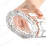 Rubber Stopper Sealing Type Octagonal Flat 750ml Glass Bottle for Wine Vodka