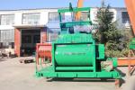 Building Mobile Concrete Mixer Truck, Green Mini Electrical JS1000 Concrete