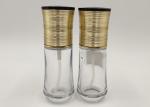 30ml Transparent Glass Cosmetic Bottles Portable Macrame Golden Design