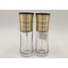 Buy cheap 30ml Transparent Glass Cosmetic Bottles Portable Macrame Golden Design from wholesalers