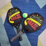 Carbon Fiber Padel Brasil Beach Tennis Rackets Paddle Soft EVA Face Raqueta With