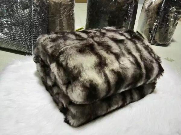 Buy cheap Fuzzy luxury faux fur super soft fluffy cozy warm throw blanket from wholesalers