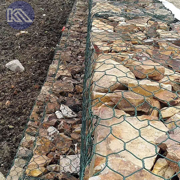 Buy cheap Pvc Coated Galvanized Gabion Wire Mesh Hexagonal Gabion Basket Wall For Water Conservancy And Eco Projects from wholesalers