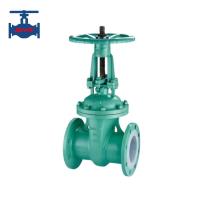 Buy cheap Full Fluorine Lined Flanged Gate Valve product