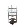 Buy cheap Plywood Flower Danish Trolley Shelves PA Wheel Easy To Install 675*562*1700mm from wholesalers