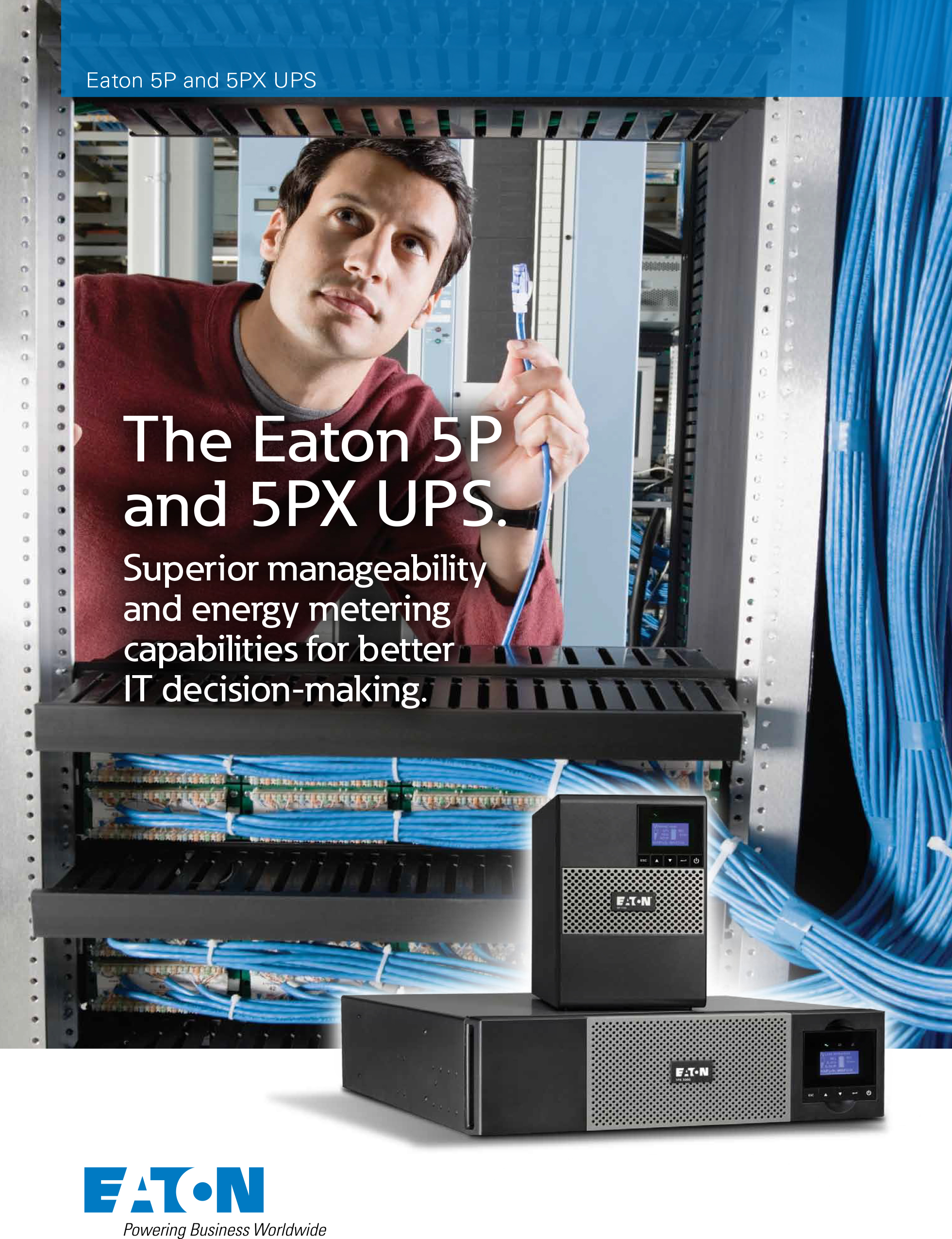 EATON UPS Brand 5P-5PX series 5P 1150VA 230V UPS single phase Line-Interactive for power supply Small and Medium Data Center
