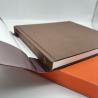 Buy cheap Bonded Leather Cover Coffee Table Book Printing Hardcover With Cloth Slipcase from wholesalers
