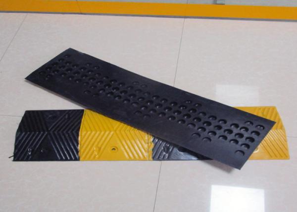 Buy cheap 50mm Height Yellow And Black Road Speed Bumps from wholesalers
