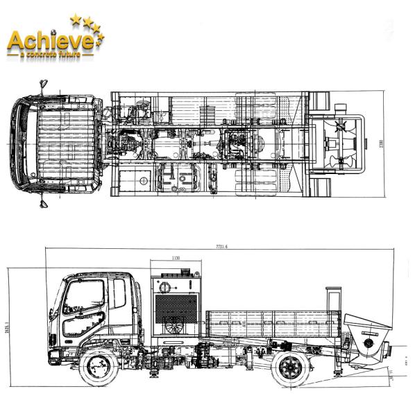Buy cheap PTO Driven Truck Mounted Concrete Line Pump AI-50CLPP 40M³/H For Australia from wholesalers