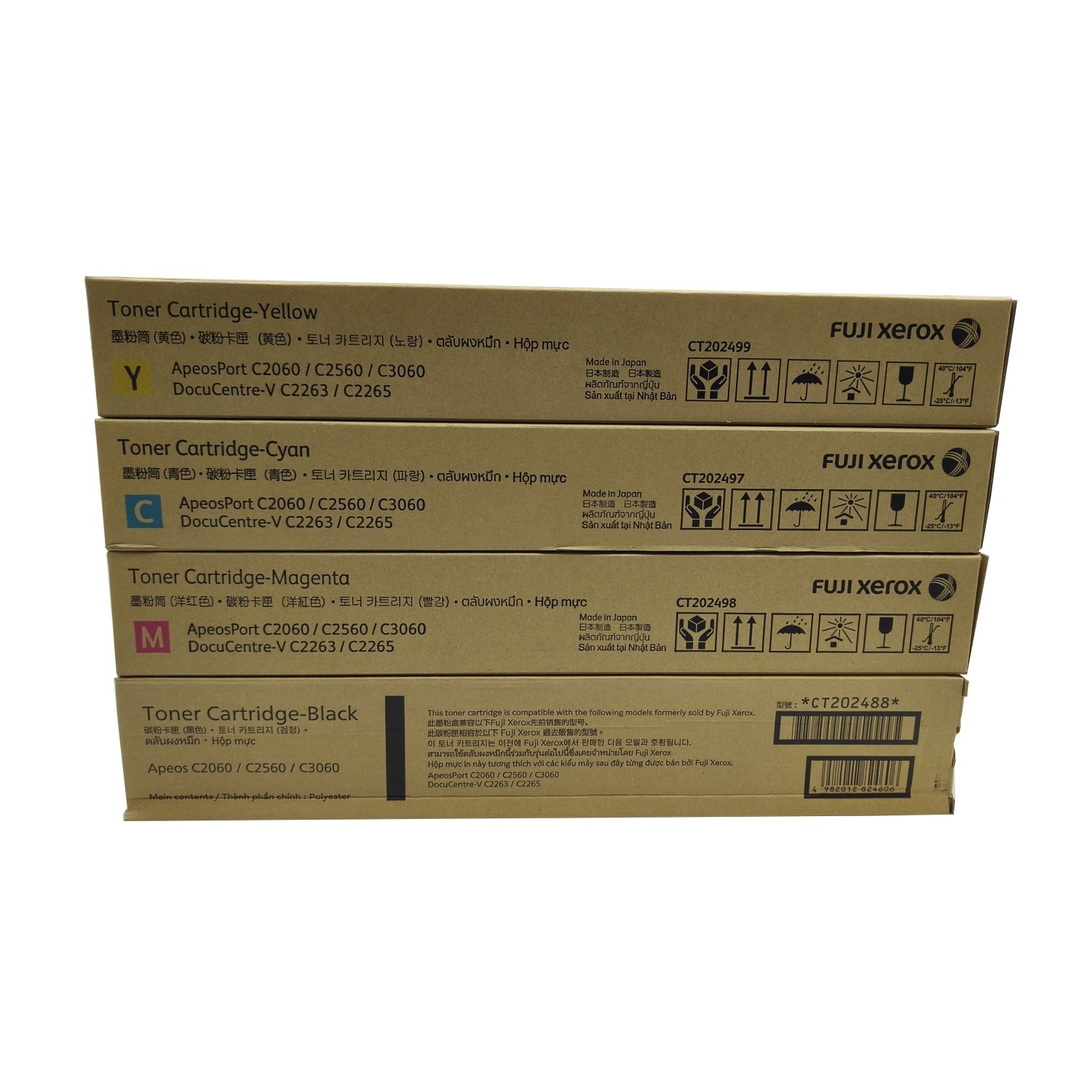 Original New Toner Cartridge For For Xerox CT202488 CT202497 CT202498 CT202499 ApeosPort C3060 C2060 C2560 DocuCentre-V C2263 C2263L C2265 106R03765