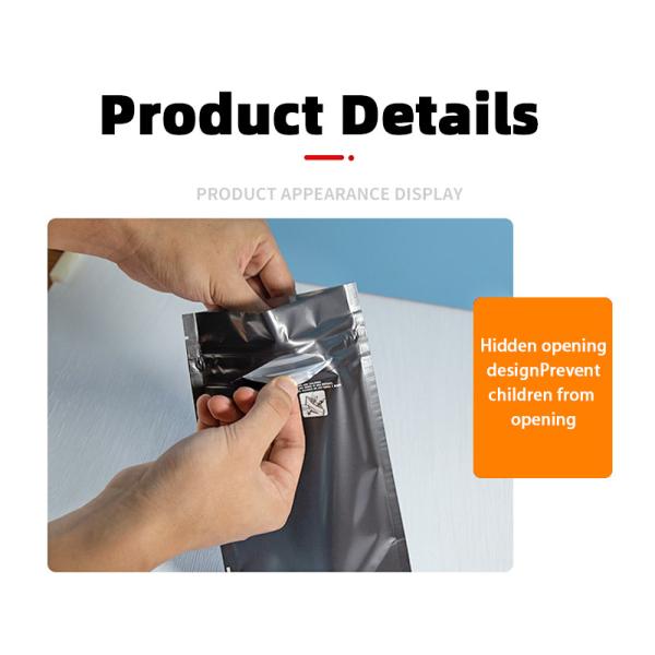 Child Resistant Tobacco Packaging Bag: Secure and Moisture-Proof Aluminized Composite Zipper Bag
