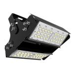 Black 100W Outdoor LED Stadium Lights Rotatable IK08 Aluminum Housing