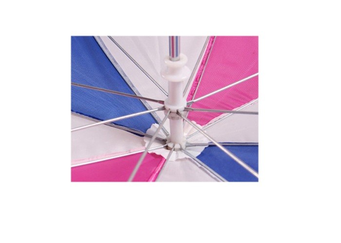Drawing Kids Compact Umbrella Safety Open Metal Frame Polyesyer Materials