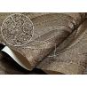Buy cheap Home Furnishing Washable Vinyl Wallpaper Embossed Brown Leaf Pattern from wholesalers