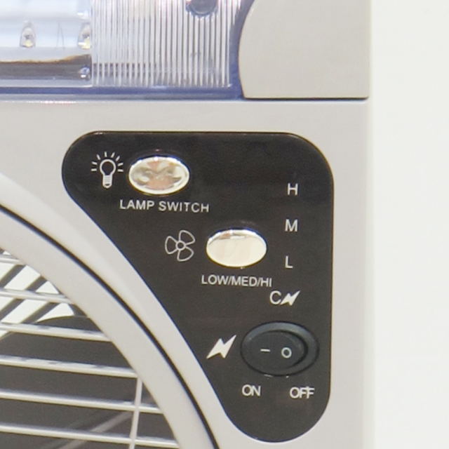 Energy Saving Indoor Box Fan With DC 12V Synchronous Motor
