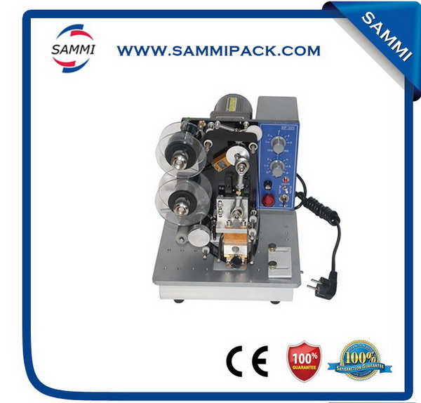 Electric Ribbon Printing Machine for Paper Plastic Bag Film Label Lot Numbering