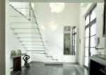 Prima Building Floating Stairs , Modern Glass Staircase Achieve An Open Feel