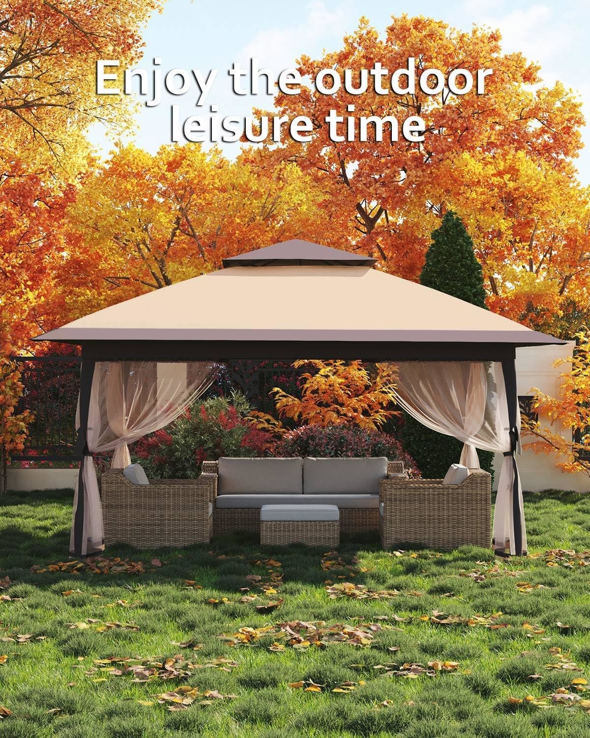 Weatherproof & Customizable Aluminum Gazebo Transform Your Outdoor Space