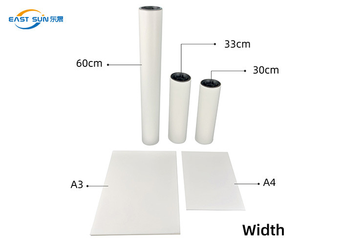 Double Side 75 Micron DTF PET Film 30cm 60cm For Heat Transfer