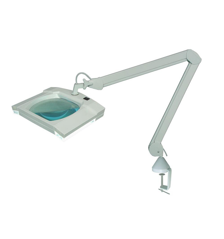Square 5 Diopter Led Magnifying Lamp AC 110V White Ciolor With 80 LEDs