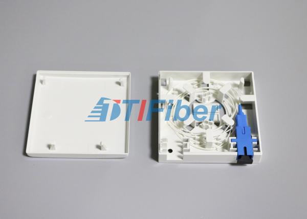 Buy cheap SC / LC Fiber Adapter Fiber Optic Splice Box 2 Port Socket Panel from wholesalers
