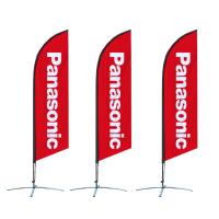 Buy cheap Red Flag Pole Advertising Banners Roadside Advertising Flags Custom Size product