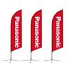 Buy cheap Red Flag Pole Advertising Banners Roadside Advertising Flags Custom Size from wholesalers
