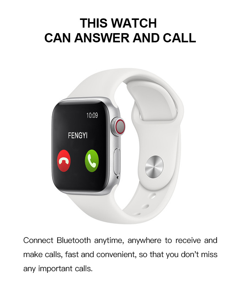 Music Player 44mm Strap Bluetooth Calling Smartwatch Changeable For Apple Ios / Android Phone