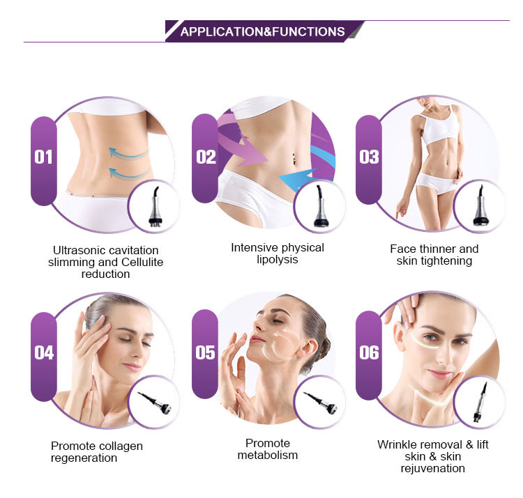 Cavitation Radio Frequency Facial Machine Skin Tightening For Face Slimming/RF Cavitation Slimming Machine