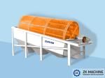 Rotary Drum Sieve 50t/h Mobile Trommel Screen
