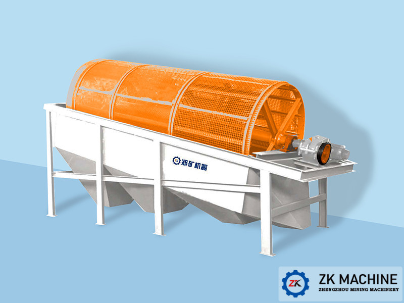 Rotary Drum Sieve 50t/h Mobile Trommel Screen