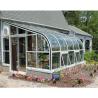 Buy cheap Outdoor Glass Sunroom Laminated Tempered Glass Curved Roof Sunroom Aluminum Frame Inclined Roof Aluminum And Glass Greenhouse from wholesalers