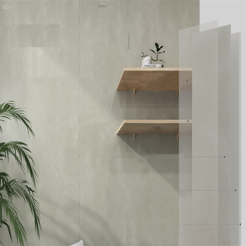 Colorful Flower Stripe Light Green Rock Pvc Spc Wall Panel Waterproof Decoration For Interior SPC Click Wallboard