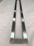 China Custom Made Satin Brush No.4 Stainless Steel Door Handle In Foshan